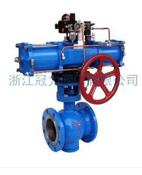 法蘭式V型球閥合流、分流、及流向自由的切換！